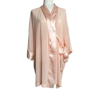 Victoria’s Secret kimono style pink vtg sheer robe
